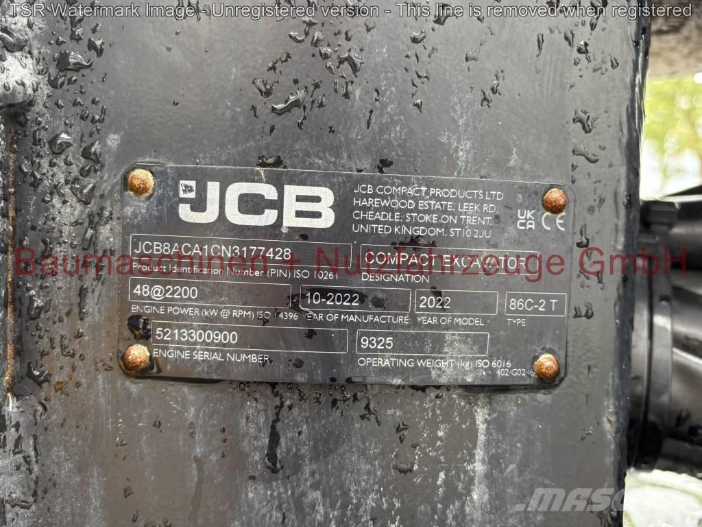JCB 86C-2 TAB -Demo- حفارات وسط 7 طن - 12 طن