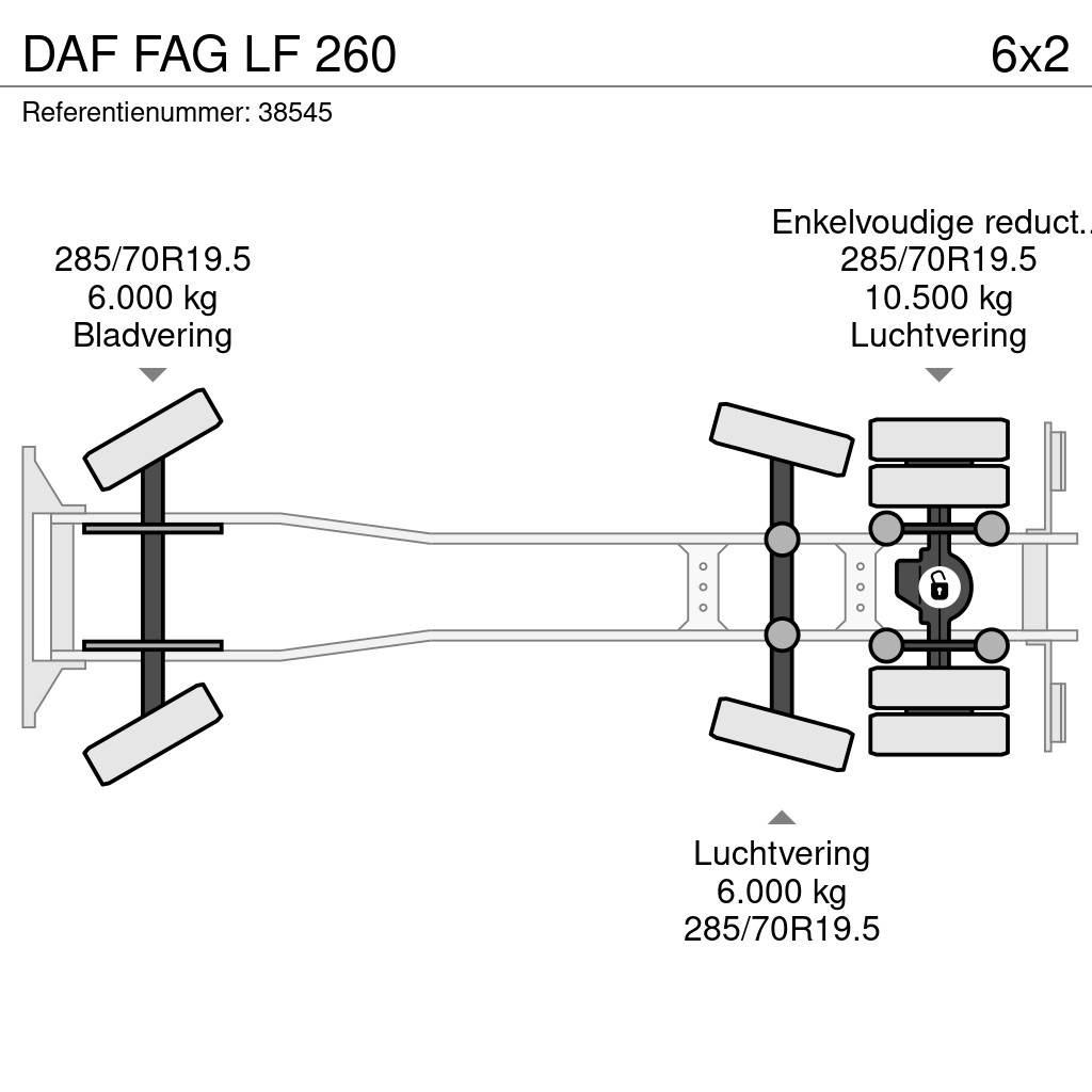 DAF FAG LF 260 شاحنات المخلفات