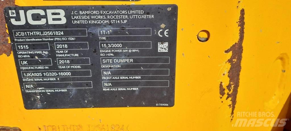 JCB 1 T عربات نقل قلابة للمواقع