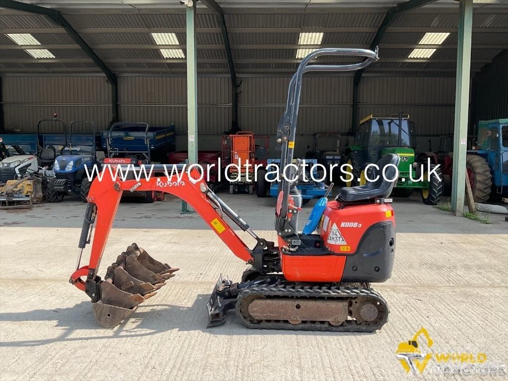 Kubota K 008-3 حفارات صغيرة أقل من 7 طن (حفارات صغيرة)