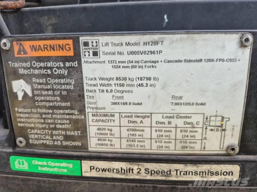 Hyster H 120 شاحنات ذات رافعات شوكية - أخرى