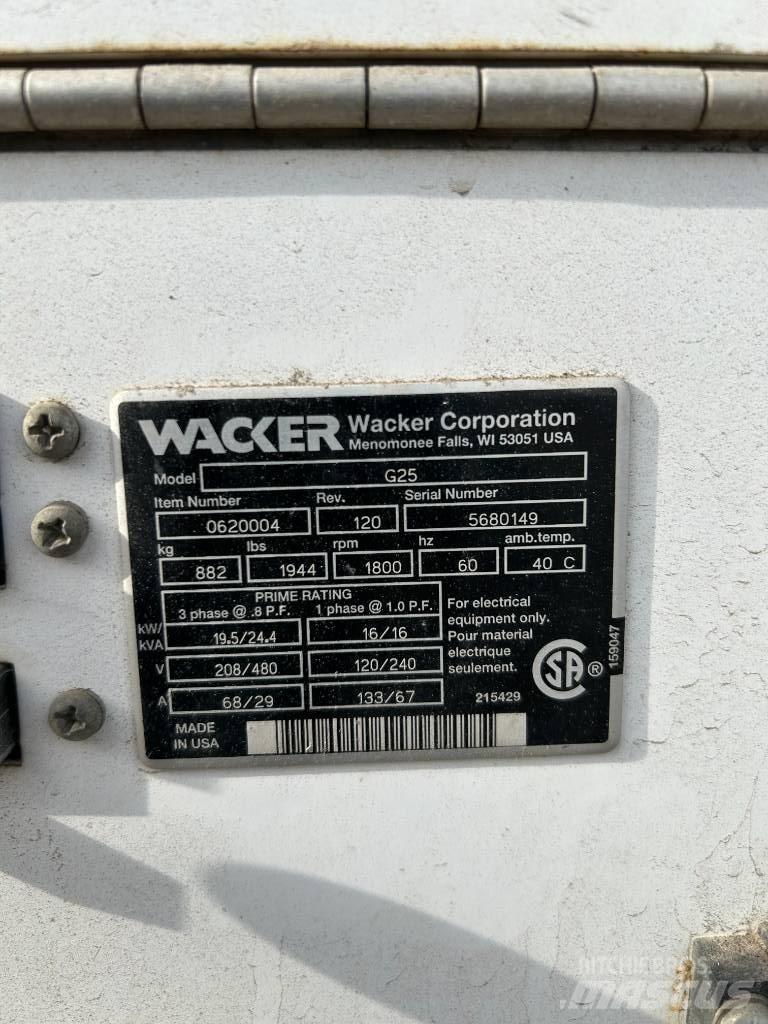 Wacker Neuson G 25 مولدات ديزل