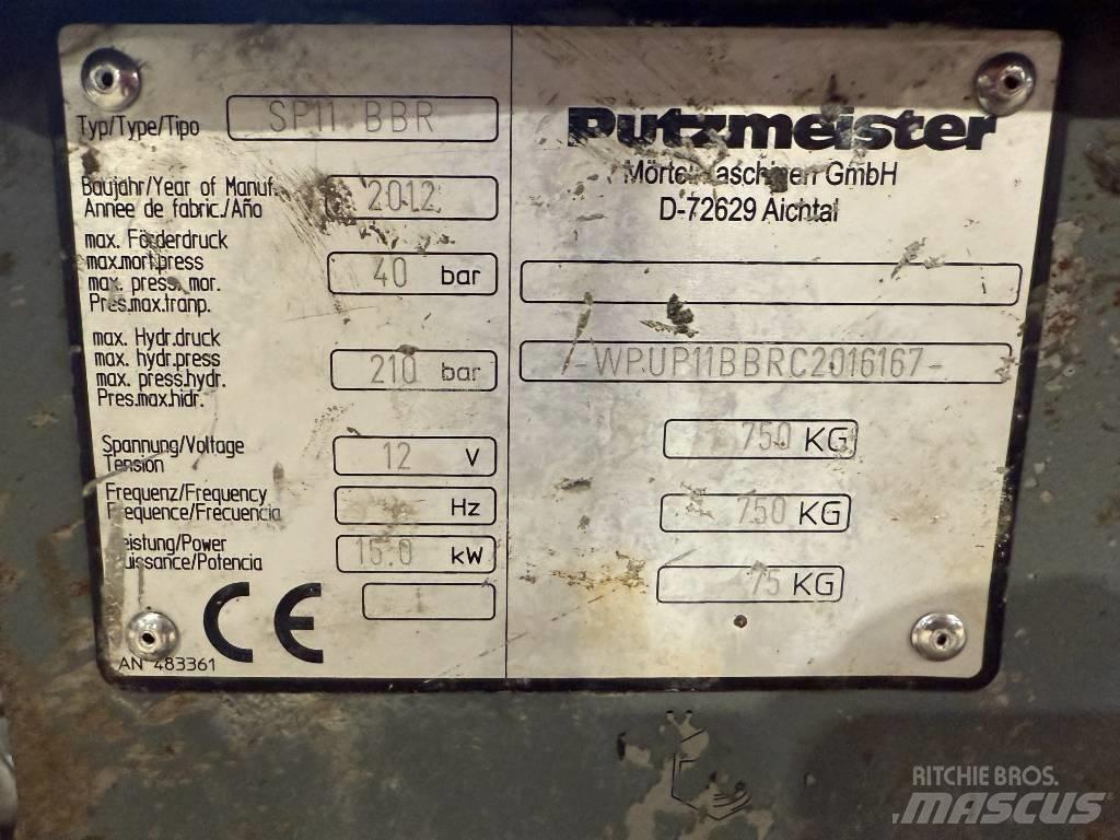 Putzmeister SP 11 خلاطات خرسانة/ملاط