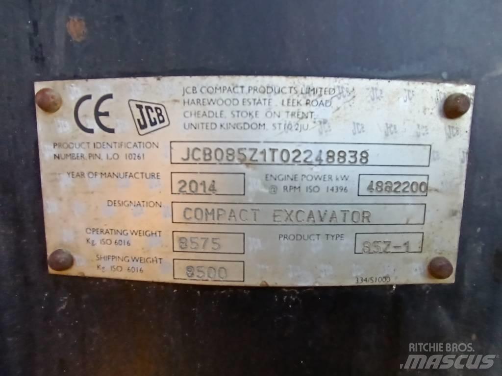 JCB 85 Z-1 حفارات وسط 7 طن - 12 طن