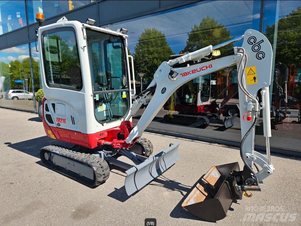 Takeuchi TB 216 حفارات صغيرة أقل من 7 طن (حفارات صغيرة)