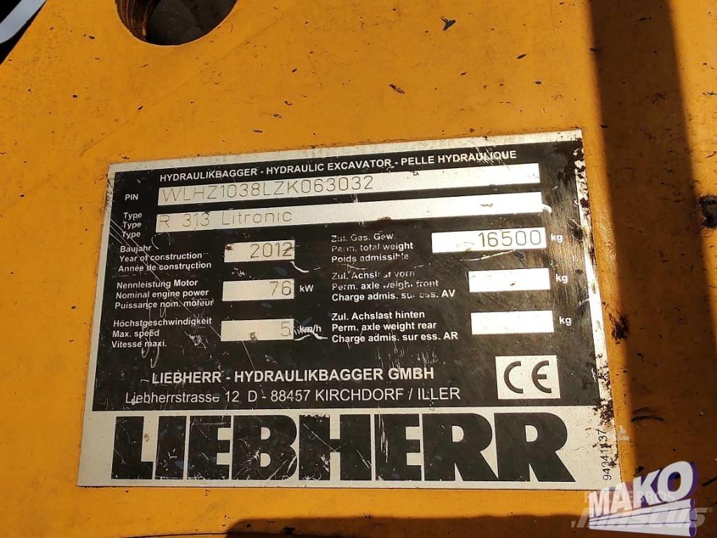 Liebherr R 313 حفارات زحافة