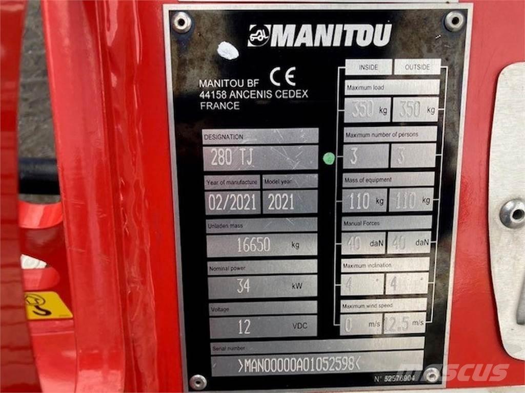 Manitou 280TJ رافعات سلة مفصلية