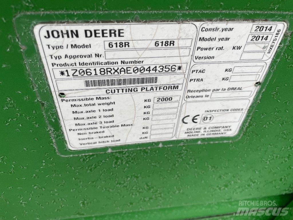 John Deere W 540 حصادات