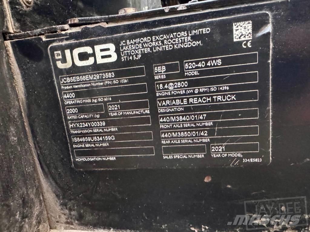 JCB 520-40 مناولات متداخلة