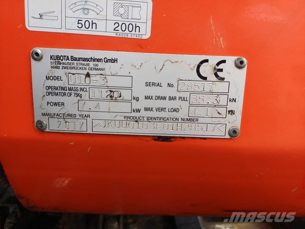 Kubota U 10-3 G حفارات صغيرة أقل من 7 طن (حفارات صغيرة)