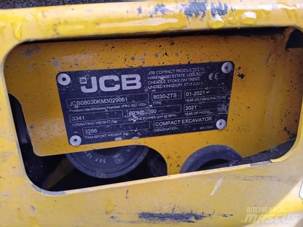 JCB 8030 ZTS حفارات صغيرة أقل من 7 طن (حفارات صغيرة)