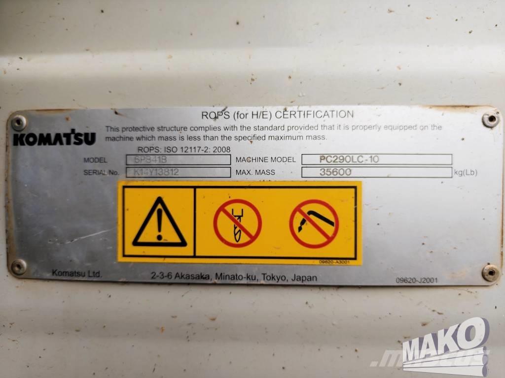 Komatsu PC 290 LC-10 حفارات زحافة