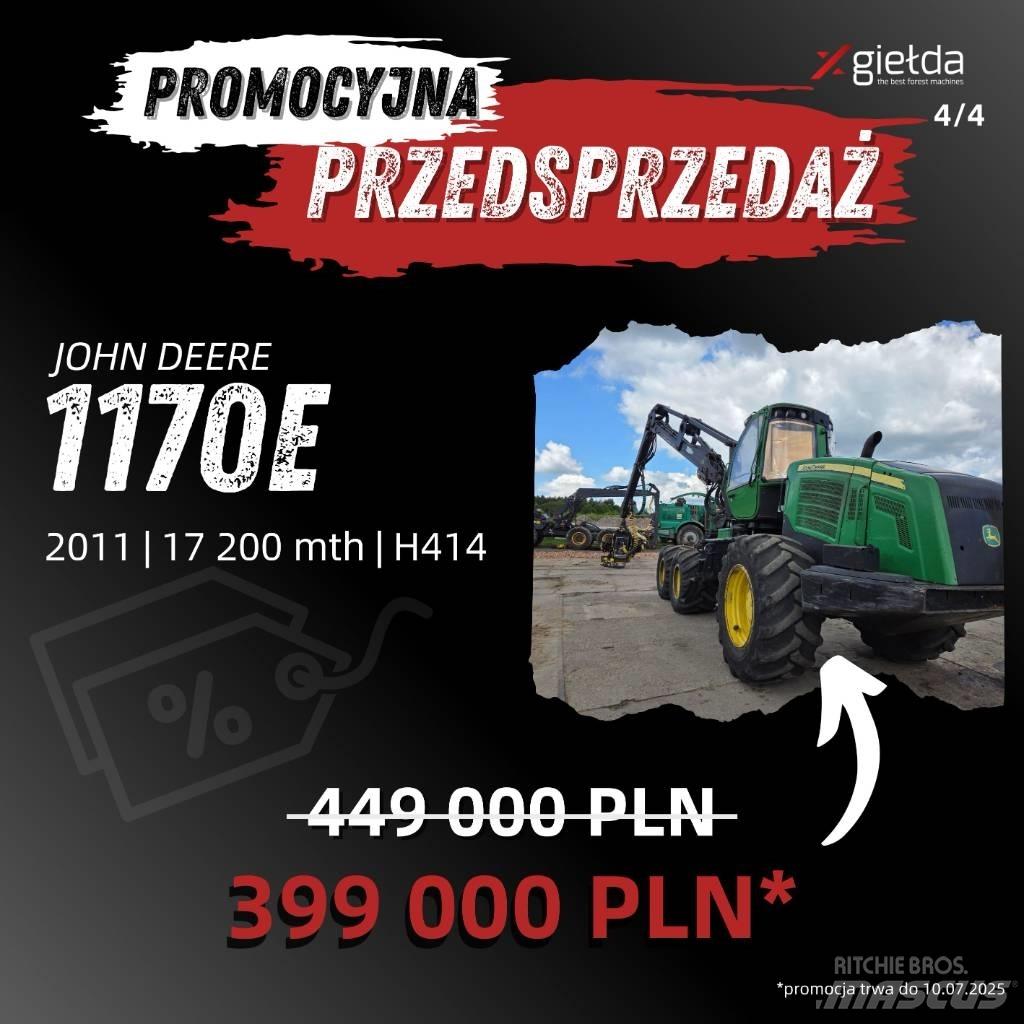John Deere 1170 E حصادات