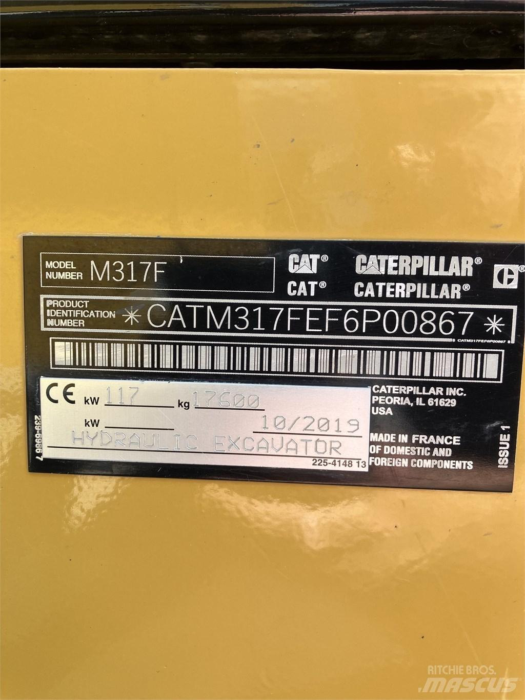 CAT 317 F حفارات بعجل