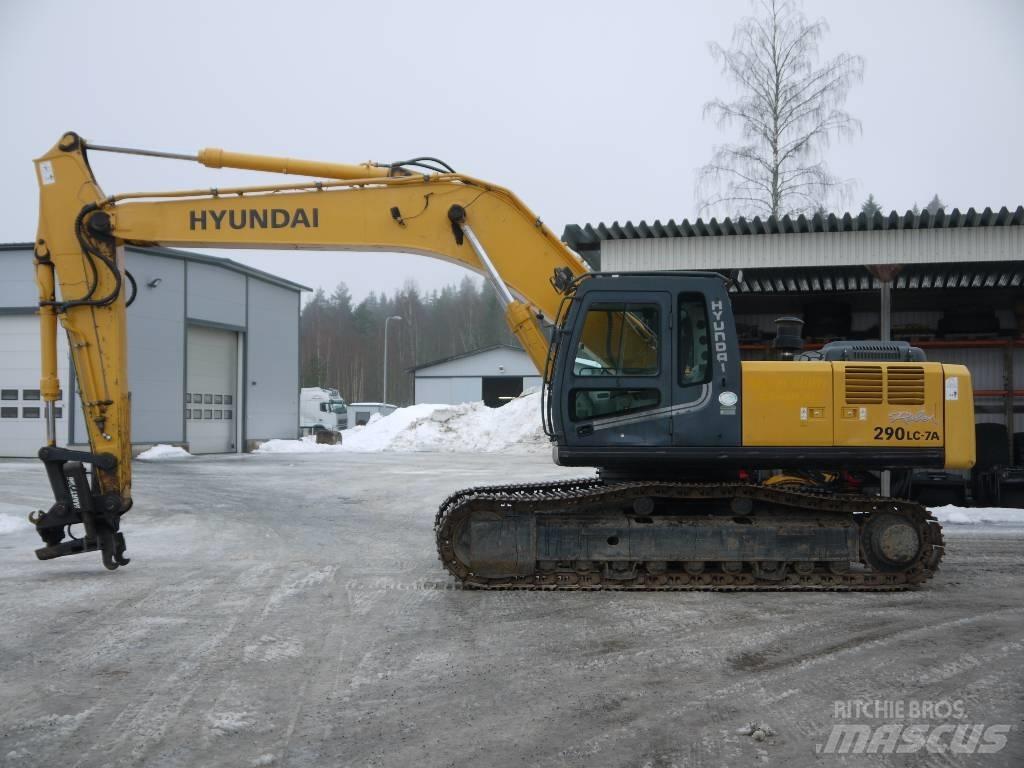 Hyundai R 290 LC-7A حفارات زحافة