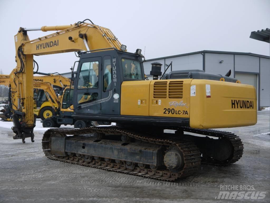 Hyundai R 290 LC-7A حفارات زحافة