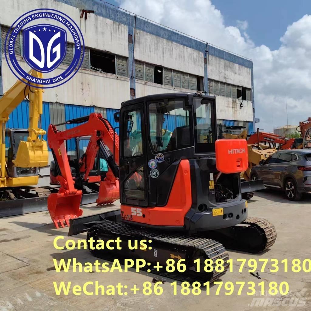 Hitachi ZX 55 U-5 A حفارات صغيرة أقل من 7 طن (حفارات صغيرة)