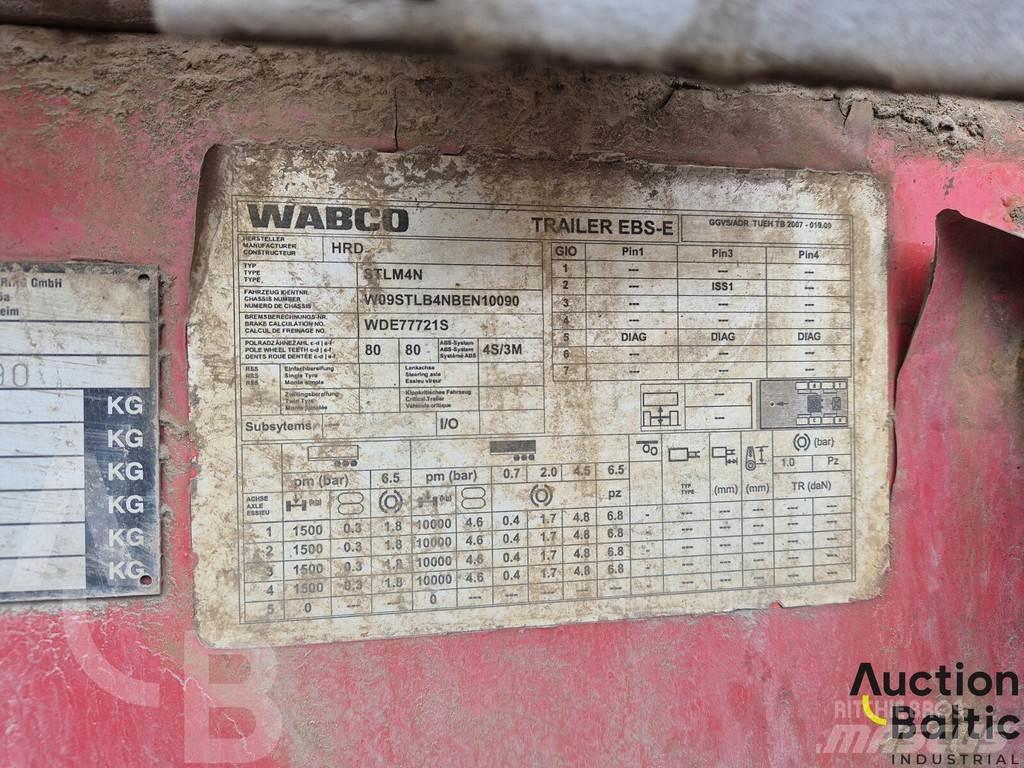 HRD STL M4N نصف مقطورات بباب جانبي