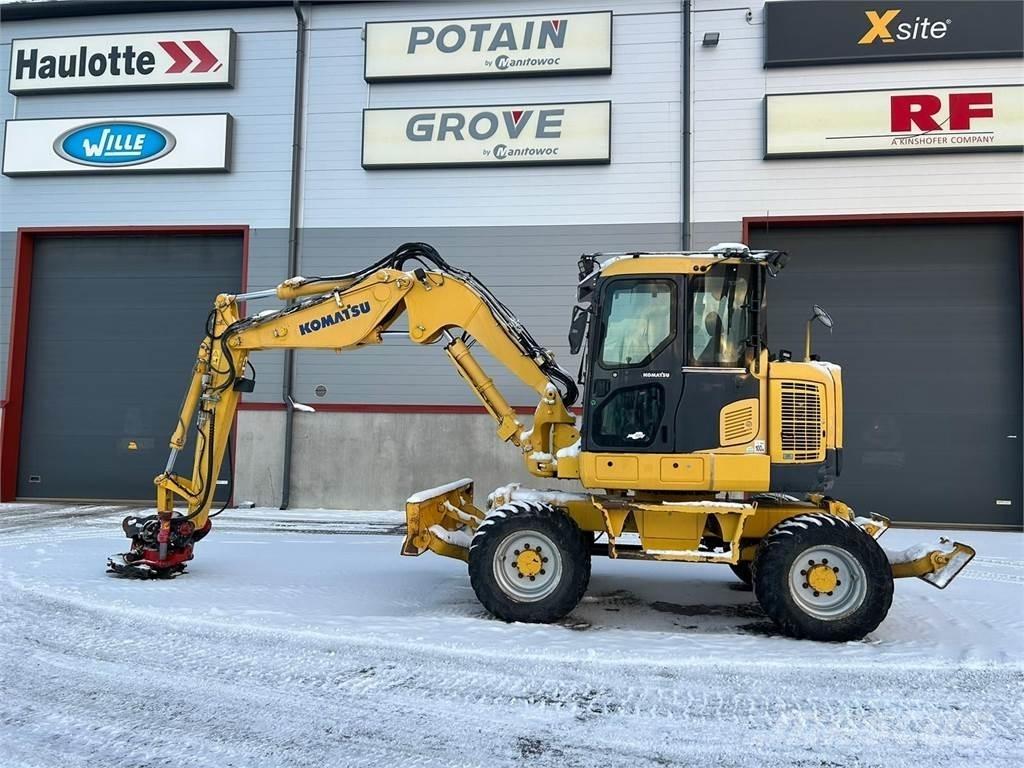 Komatsu PW118MR-8 حفارات بعجل