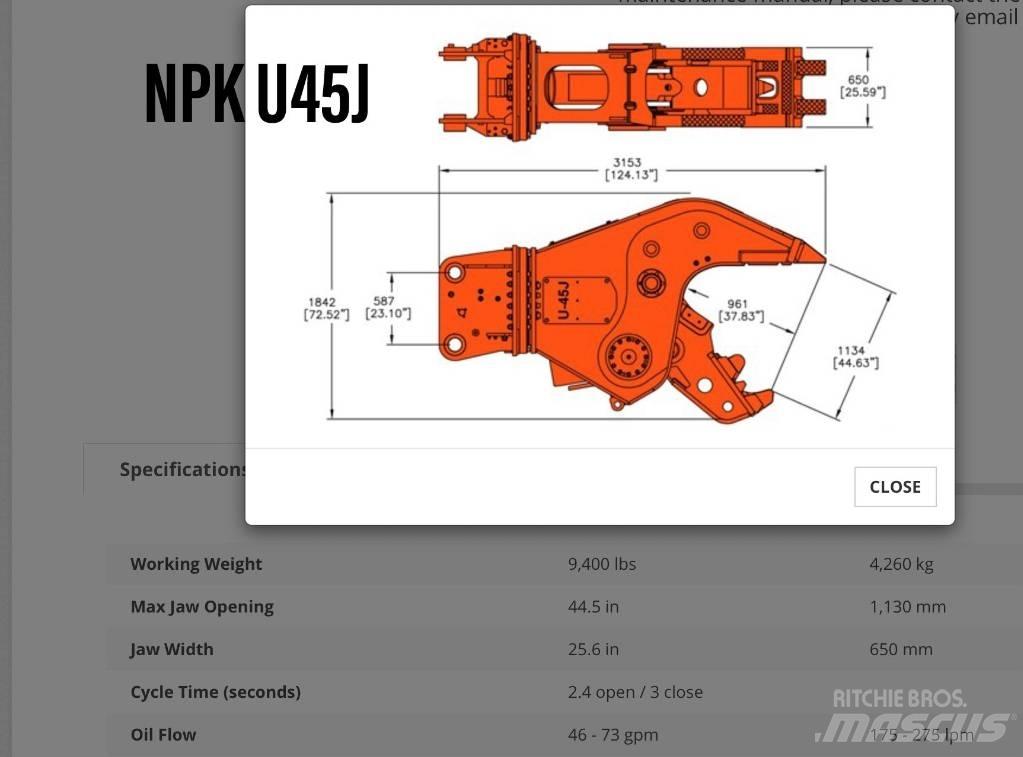 NPK U 45 JR مكونات أخرى