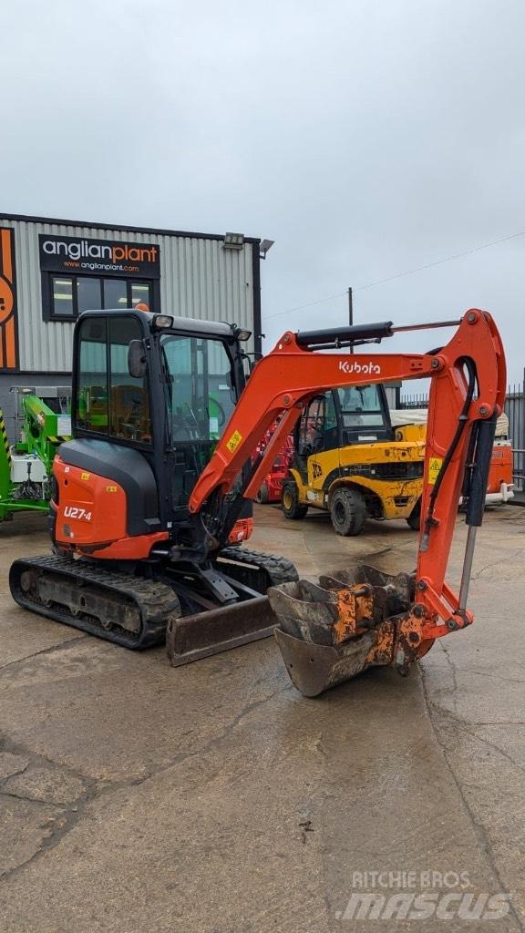 Kubota U 27-4 حفارات صغيرة أقل من 7 طن (حفارات صغيرة)