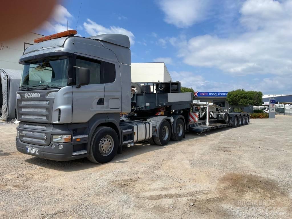 Scania R 580 شاحنات مسطحة / أوناش