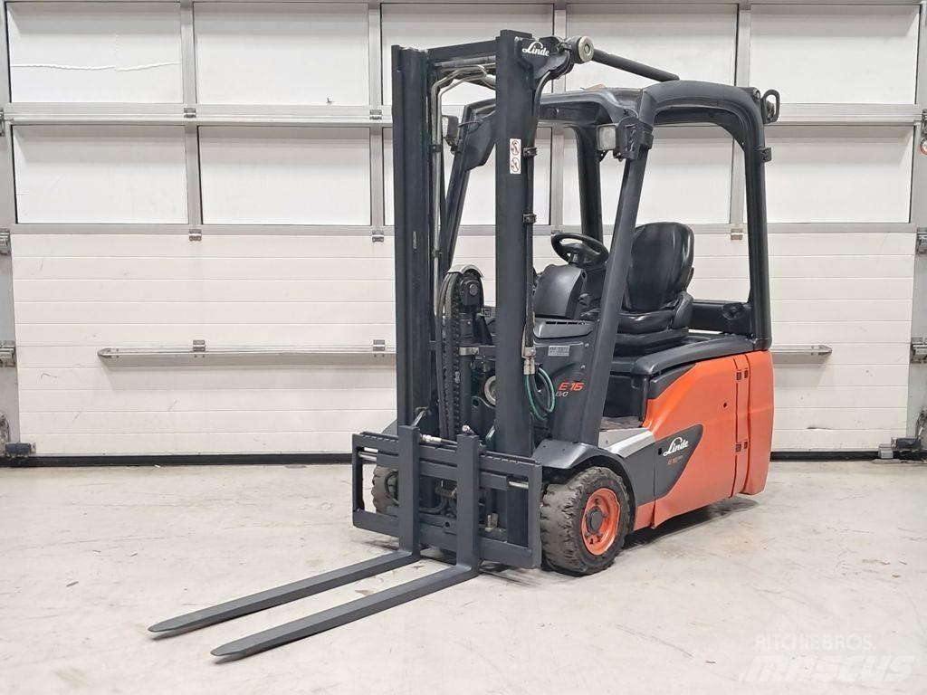 Linde E16-02 شاحنات ذات رافعات شوكية تعمل بالكهرباء