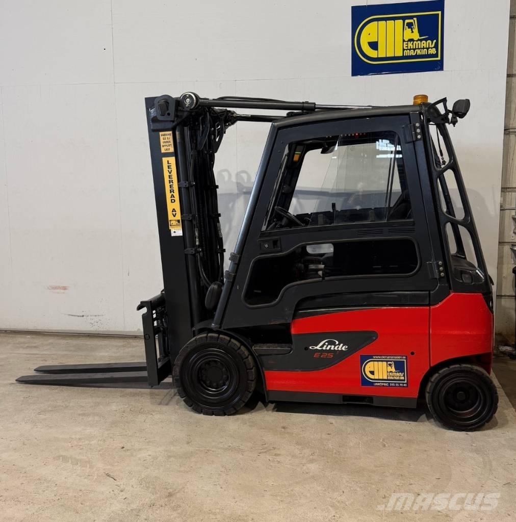 Linde truck E25 شاحنات ذات رافعات شوكية تعمل بالكهرباء