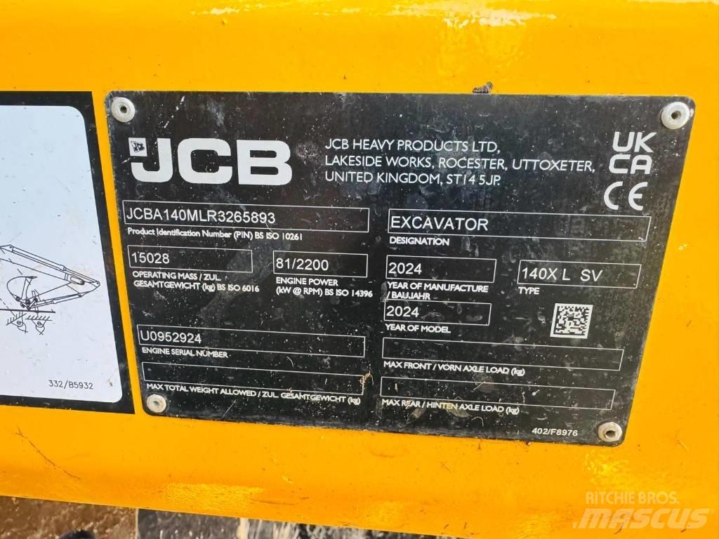 JCB 140 X حفارات زحافة