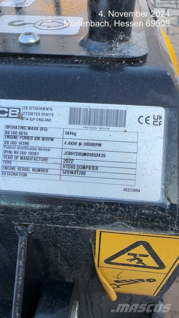 JCB HTD5 عربات نقل قلابة للمواقع