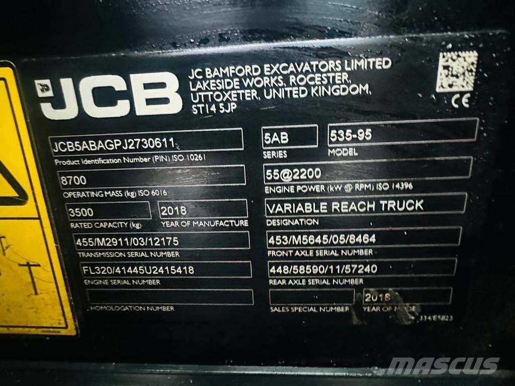 JCB 535-95 معدات مناولة لأغراض الزراعة