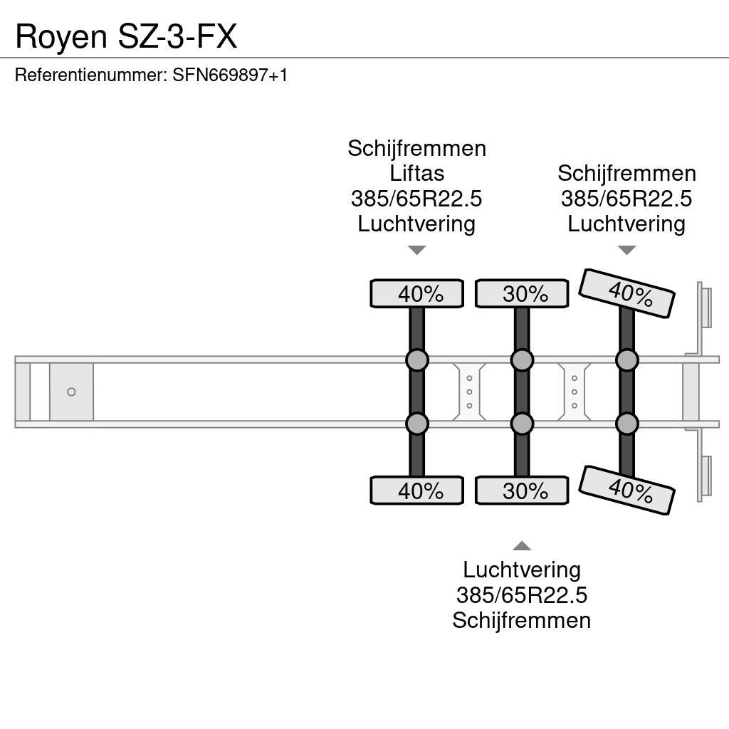  Royen SZ-3-FX نصف مقطورات ذات هيكل صندوقي