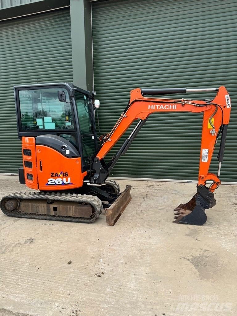 Hitachi 26U-6 CR حفارات صغيرة أقل من 7 طن (حفارات صغيرة)