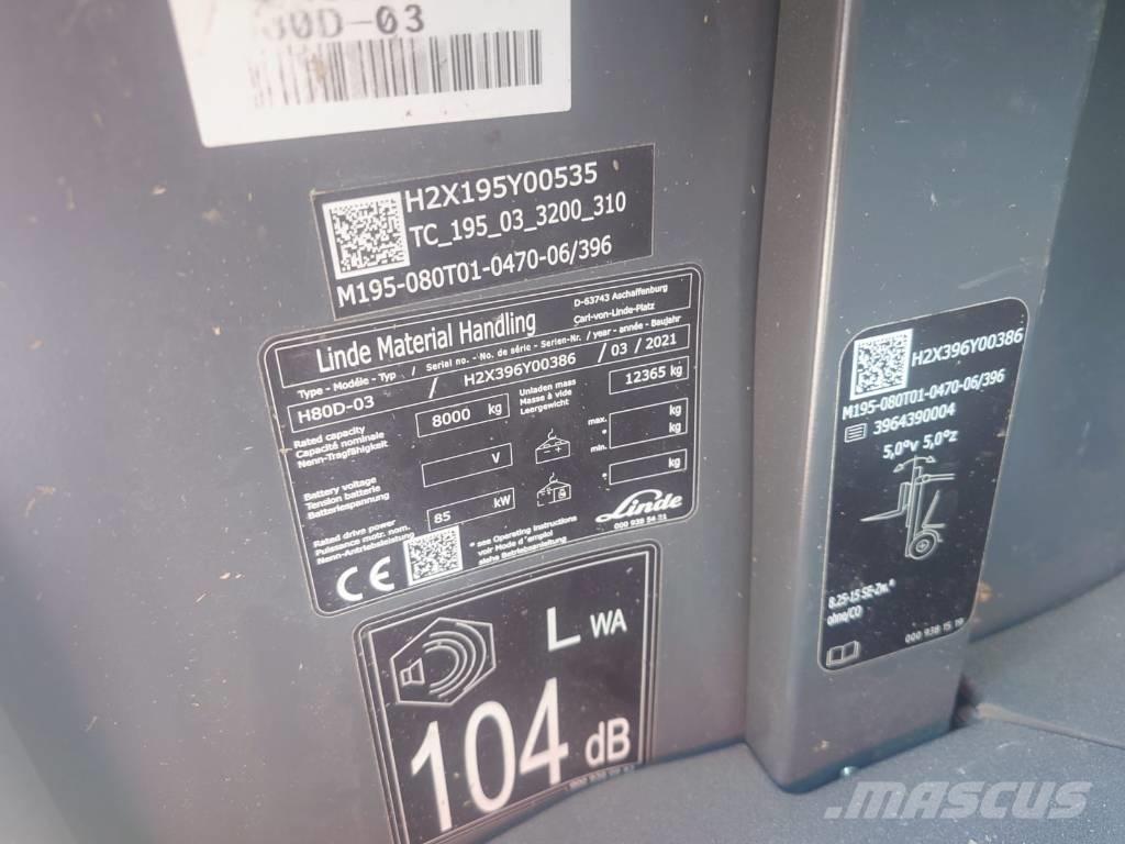 Linde H80D/396-03 شاحنات الديزل