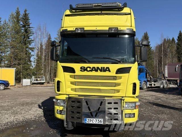 Scania R164G 8*4 شاحنات الرافعات
