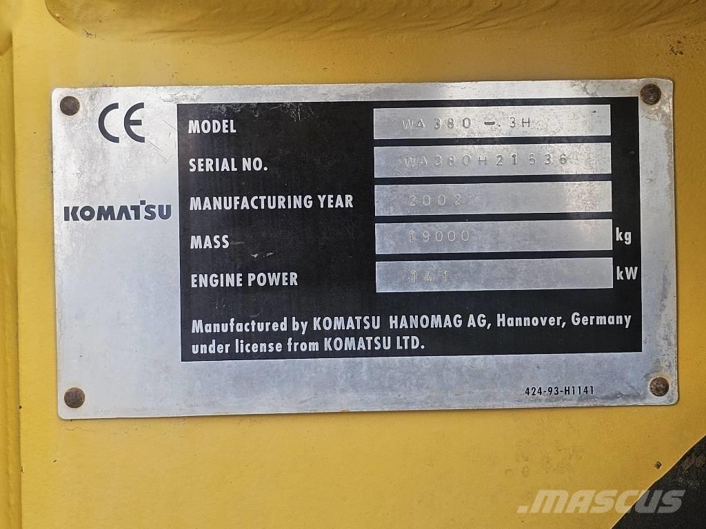 Komatsu WA 380-3H لوادر بعجل