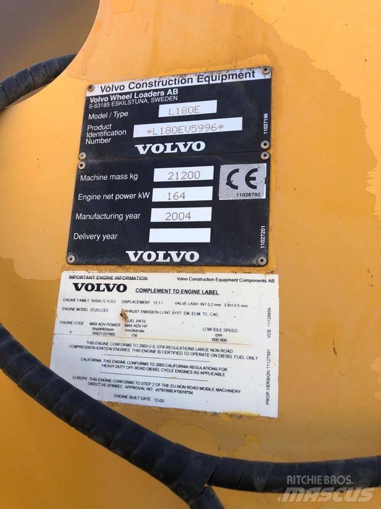 Volvo L 180 E لوادر بعجل