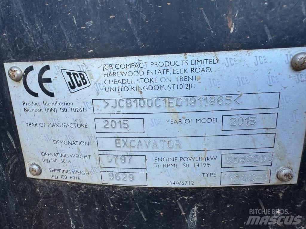 JCB 100 C-1 حفارات وسط 7 طن - 12 طن