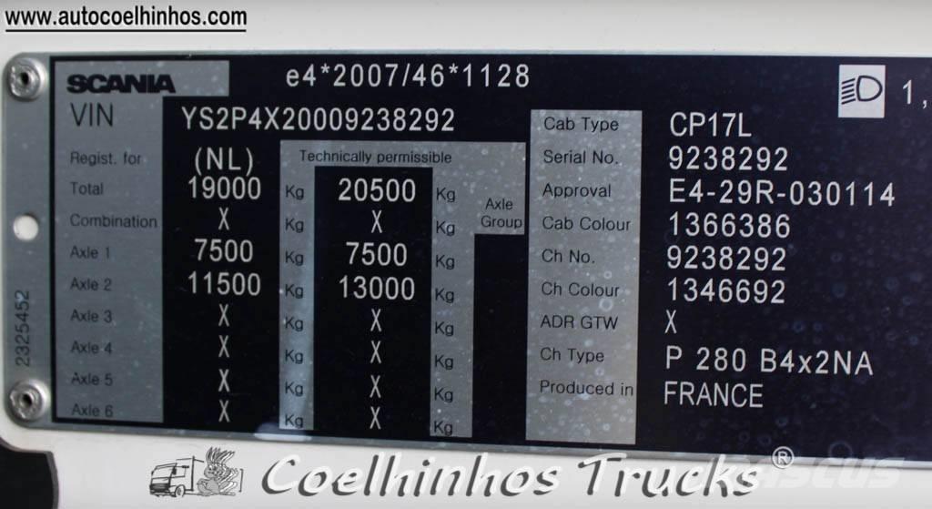 Scania P 280 شاحنات ذات هيكل صندوقي