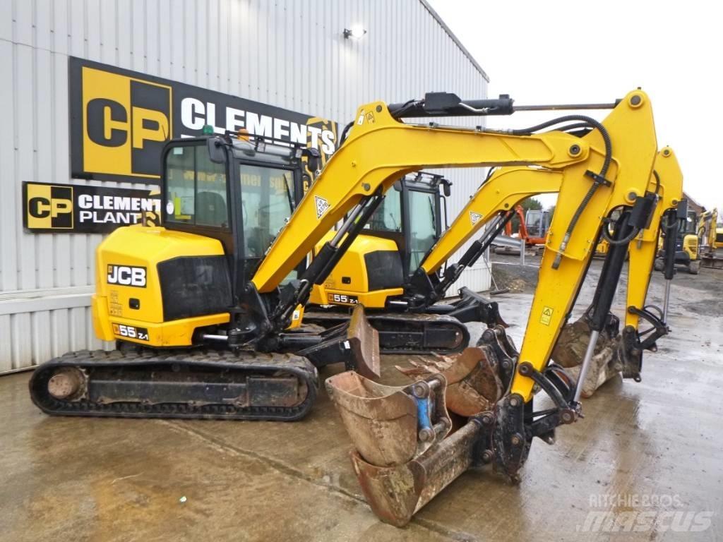 JCB 55 Z-1 حفارات وسط 7 طن - 12 طن