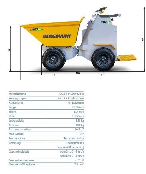 Bergmann C 301L عربات نقل قلابة للمواقع