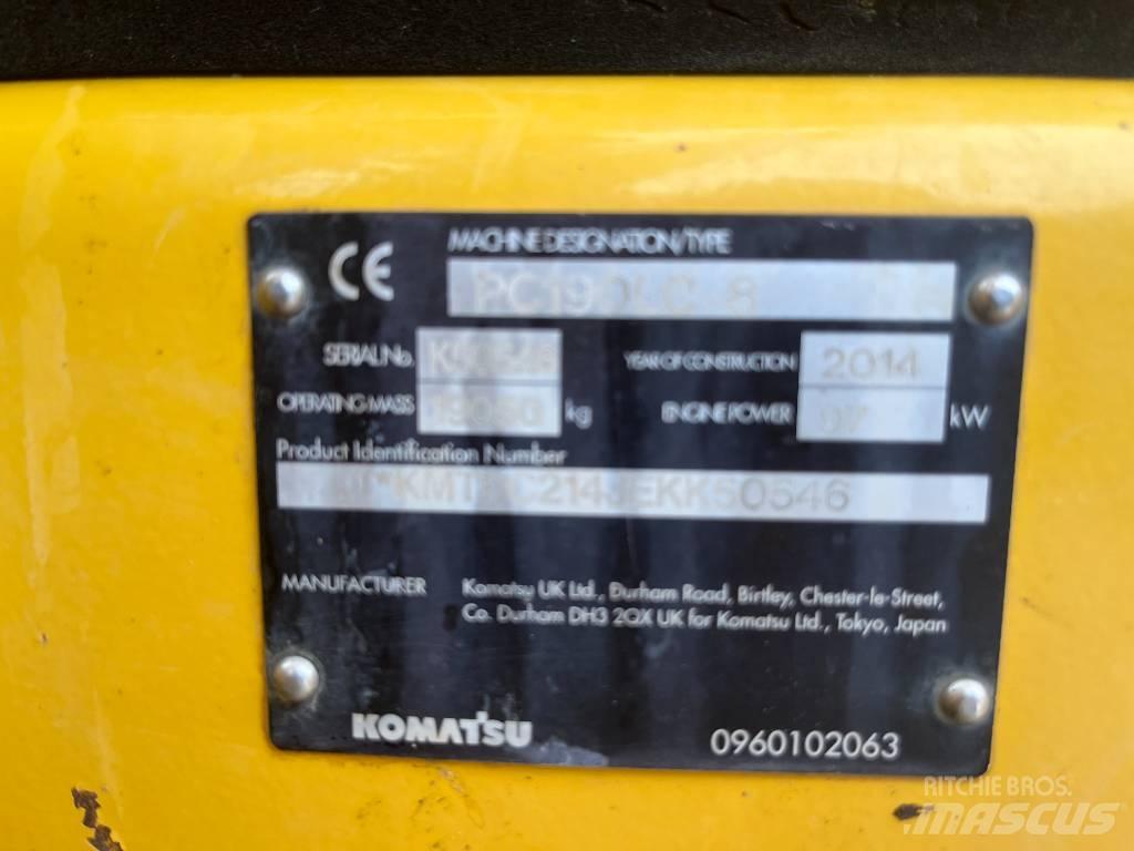 Komatsu PC 190 LC-8 حفارات زحافة