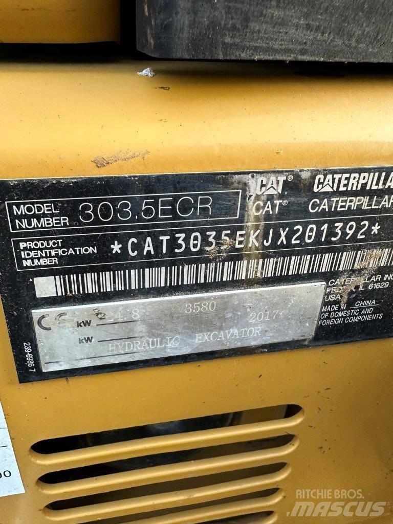 CAT 303.5 E CR حفارات صغيرة أقل من 7 طن (حفارات صغيرة)