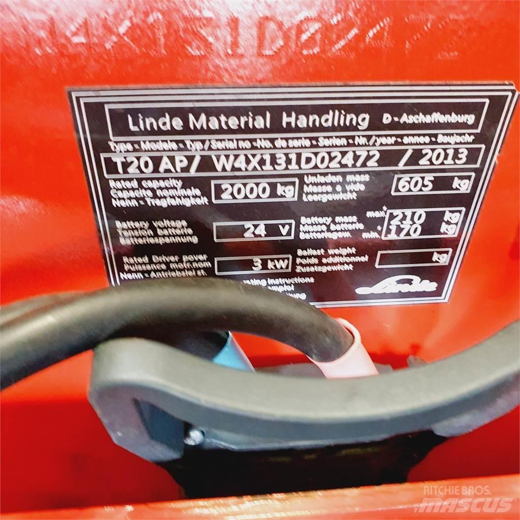 Linde T20AP kurz معدات الرفع منخفض المستوى