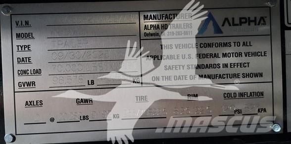  ALPHA HD A80MG نصف مقطورة مسطحة منخفضة