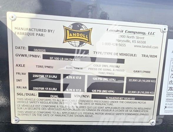 Landoll 440B نصف مقطورة مسطحة منخفضة