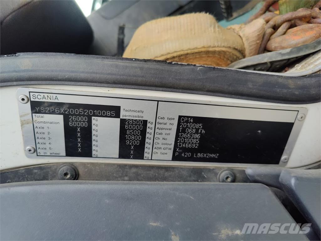 Scania P420 6x2 شاحنات قلابة