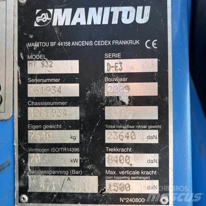Manitou MT 932 مناولات متداخلة
