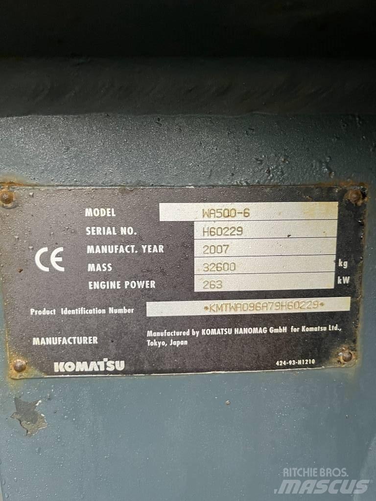 Komatsu WA 500-6 لوادر بعجل