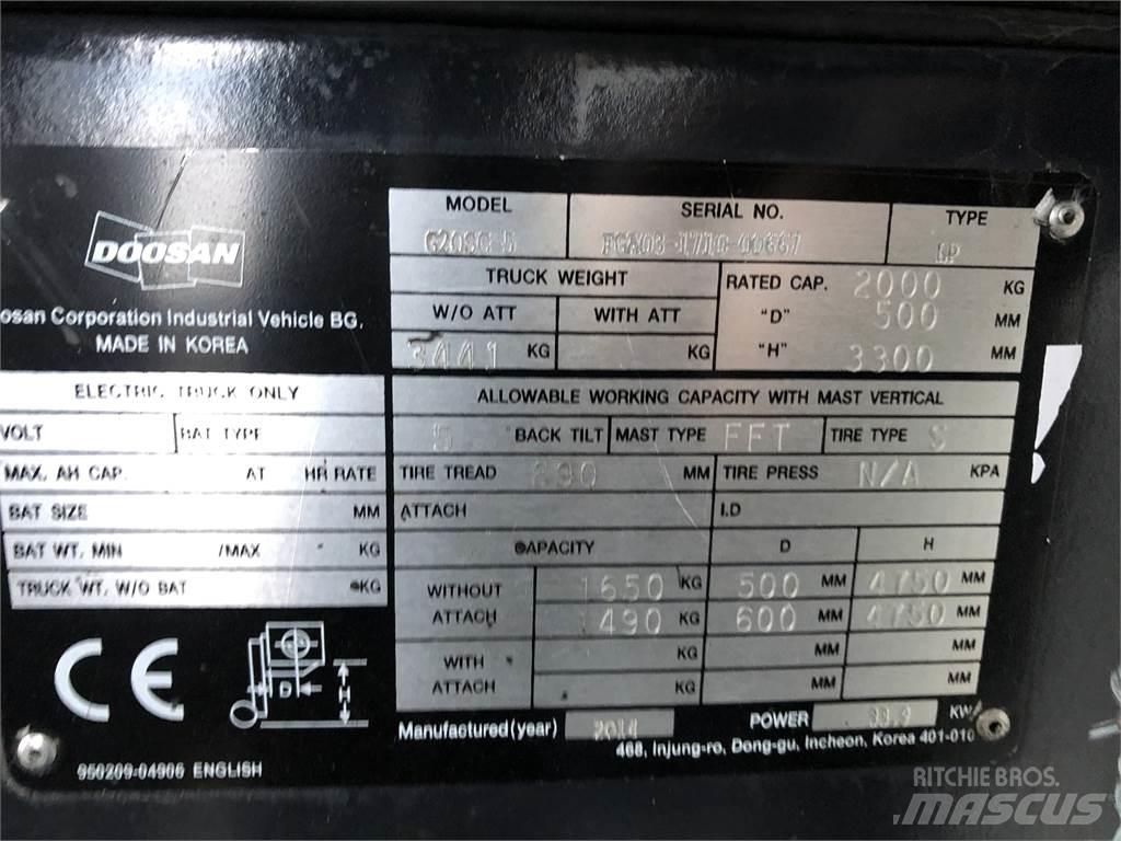 Doosan G20 SC-5 شاحنات LPG